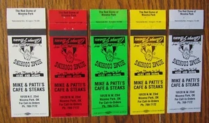NICOMA PARK, OKLAHOMA: LOT OF 5 DIFFERENT MIKE & PATTI'S RESTAURANT MATCHCOVERS - Picture 1 of 1
