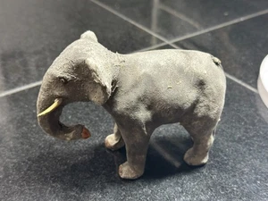 Antiguo juguete de elefante zoológico papel maché alemán - Imagen 1 de 10