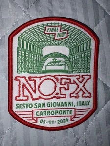 NOFX 2024 FINAL TOUR Patch Milan Italy Limited Edition Sold Out Item Neu - Bild 1 von 1