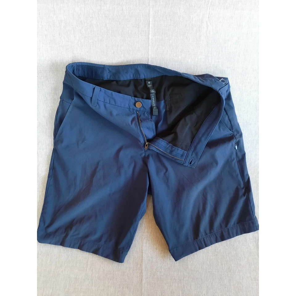 Lululemon мужчин 34 пояс Activewear твердый темно-синий ABC йога молнии гибридный короткие - Изображение 1 из 4