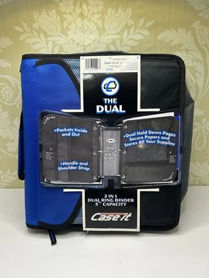 "Carpeta de doble anillo The Dual Case It 2 en 1 capacidad de 3"" con correa" Foto 1 de 4