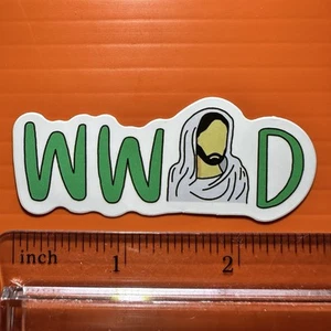 Calcomanía adhesiva What Would Jesus Do WWJD - Imagen 1 de 1
