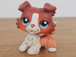 Autentico originale Littlest Pet Shop LPS 2007 Red Collie #1542 - Foto 1 di 12