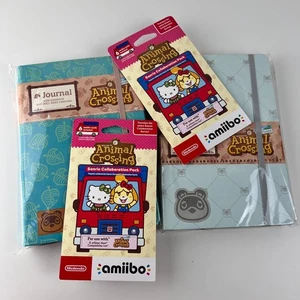 Paquete de 4 piezas ANIMAL CROSSING - 2 paquetes amiibo Sanrio Colab y 2 diarios - ¡NUEVO!! - Imagen 1 de 7