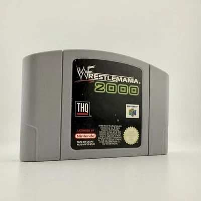 WWF Wrestlemania 2000 *TESTED* N64 PAL Nintendo 64 WWE - Image 1 of 4