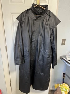 Men’s Biker Trench Coat Size 52 Bikers Dream Apparel USA - Picture 1 of 19
