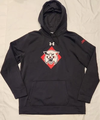 Under Armour Davidson Steph Curry 黑色连帽衫男式 XL NCAA 篮球 — 第 1/4 张图片