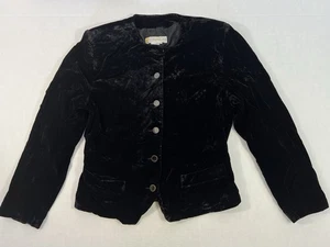 Chaus Womens Black Velvet Blazer Size 12 - Picture 1 of 3