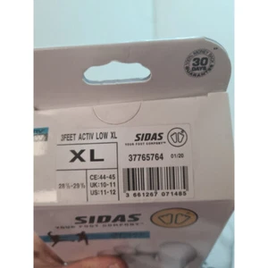 SEMELLES MULTI ACTIVITES 3 FEET ACTIV' LOW SIDAS TAILLE XL EU 44/45 - Foto 1 di 1