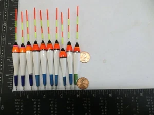 10 NEW WOOD SLIP FLOATS / BOBBERS PANFISH  ICE FISHING NO FREEZE UP ON LINE B224 - Picture 1 of 3