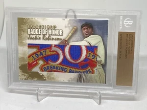 2007 BADGE OF HONOR 50th BREAKING BARRIERS JACKIE ROBINSON BGS BECKETT - Picture 1 of 7