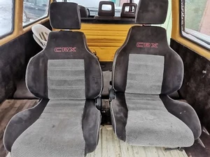 Honda CRX 1983-1987 front grey seats SB2-7000-M1 01851356 851356 - Picture 1 of 22