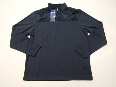 Pullover PEBBLE BEACH Estampado Azul Seco-Lujo Rendimiento 1/4 Cremallera Talla Grande Para Hombre Nuevo con Etiquetas Foto 1 de 4