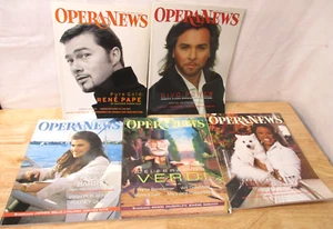 5 Opera News Magazines, Feb, Mar, Sept, Oct, Nov 2001 Bartoli, Graves, Alagna + - Picture 1 of 11