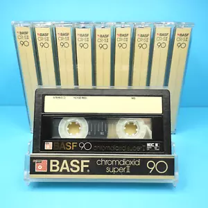 🙈 10x BASF dióxido de cromo super II 90 * IEC II tipo 2 * casetes casetes * 1984 - Imagen 1 de 5