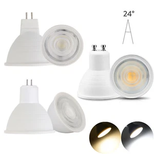 LED Spotlight GU10 MR16 GU5.3 7W AC 110V 220V COB Chip Beam Angle 24 Light Bulb - Picture 1 of 12