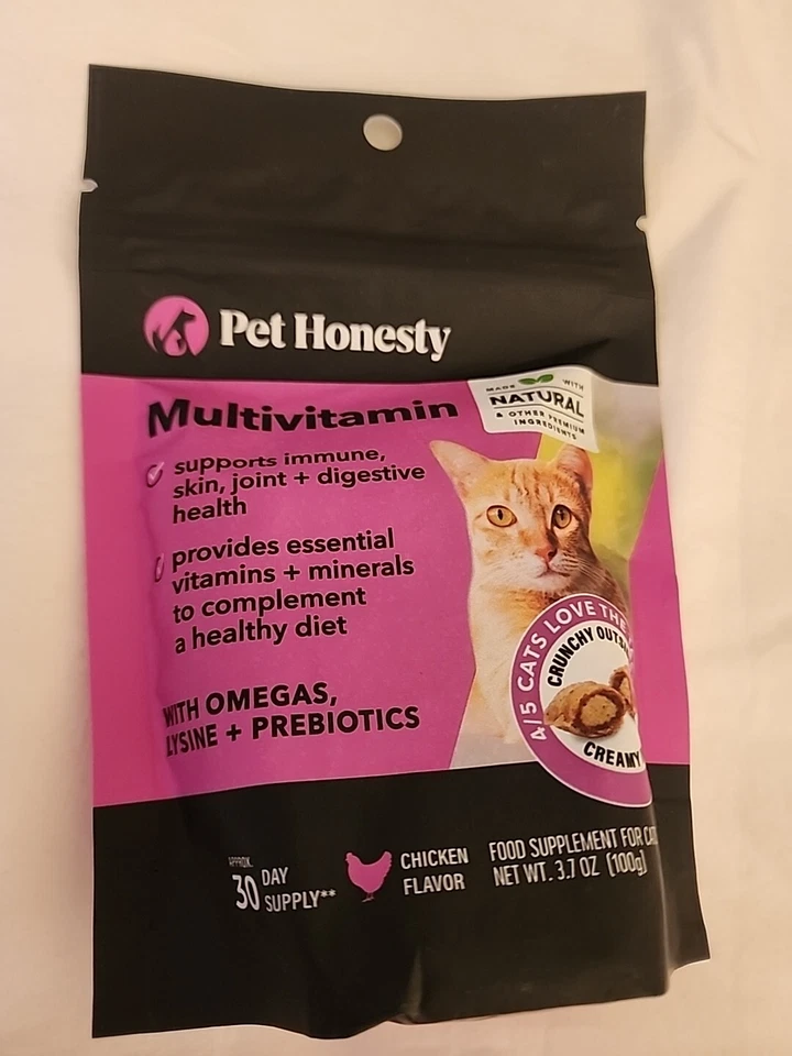 PETHONESTY Pet Honesty Multivitamin 30-day Supplies Chicken Flavor For Cats