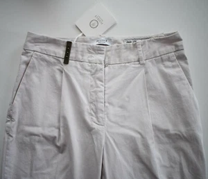 $435 NEW Authentic PESERICO Cotton Cropped Pants Trousers EUR-38 US-2 ITALY - Picture 1 of 10