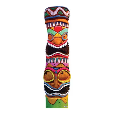 TIKI GODS Colorful Polynesian Totem Pole CARDBOARD CUTOUT Standup Standee Poster - Image 1 of 2