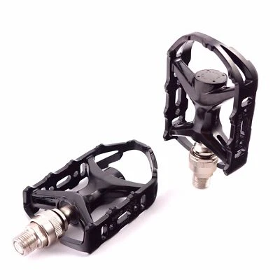 Pedal de bicicleta de liberación rápida MKS MT-E EZY Fixie bicicleta urbana clásica de acero negro Foto 1 de 3