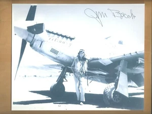 James "Jim" Brooks WW2 P-51 Ace Pilot (13 Kills) Autographed 8x10 Picture  - Picture 1 of 1