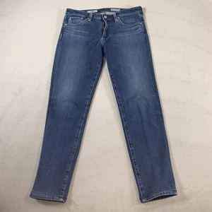 AG Adriano Goldschmied Jeans Womens 29R Blue Prima Mid Rise Cigarette Skinny - Picture 1 of 15