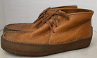 Clark's Originals Wallabee Ridge Chukka Boot Men's Size 12 Tan Pebbled Leather