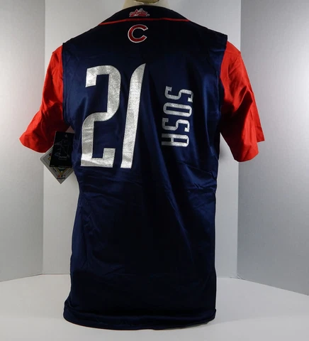 1999 National All Star Game Sammy Sosa #21 Authentic Blue Jersey Majestic NWT M Cover