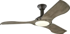 Monte Carlo Fans 3MNLR56AGPD Minimalist 56" Ceiling Aged Pewter with Light Kit - Picture 1 of 1