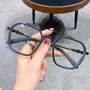 1PCs Blue Light Blocking Fashion Highend Glasses Men Optical Clear Glasses Black - Picture 1 of 27