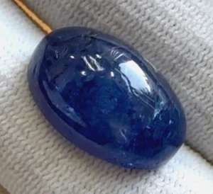 Cabujón de Tanzanita Azul Intenso 26.44ct 100% Tierra Natural Extraído - Imagen 1 de 1