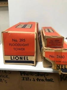Lot Of 3 Vintage Lionel Trains Boxes - Empty (FC106-1 T1158) - Picture 1 of 11