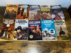 Louis L'Amour lot of 10 vintage paperback books The Shadow Riders+++ - Picture 1 of 1