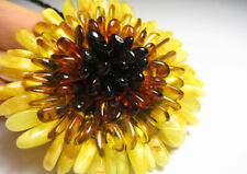 Genuine Amber Beautiful Baltic Amber Necklace / brooch !!!!