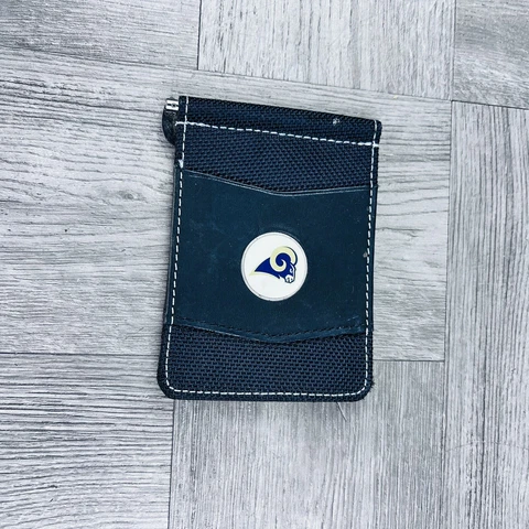 NFL St Louis Rams Genuine Golf Players Wallet ID Badge Holder Cover