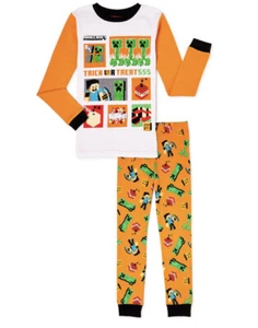 Boy’s Minecraft Size 4 Halloween Pajama’s 2 Piece Set NEW🔥 - Picture 1 of 4