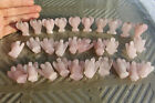 22 pièces pendentif ange quartz naturel cristal rose