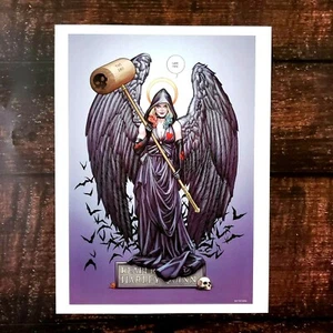 HARLEY QUINN Anzeige TOD POSTER 12 X 16" DC COMICS - COVER Frank Cho - Bild 1 von 2