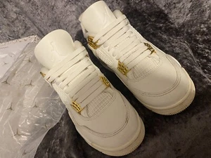 Size 3 - Air Jordan 4 Retro Metallic Gold W - Picture 1 of 9