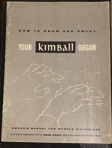 Kimball 210 215 220 Organ Owners Manual Original - Picture 1 of 3