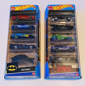 2 Hot Wheels DC Comics Batman 5er-Pack-Sets BATMOBIL Catwoman Pinguin Riddler usw. - Bild 1 von 4