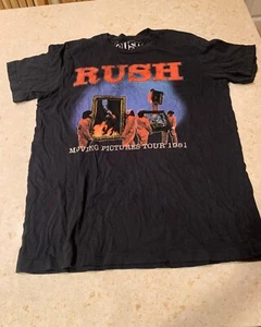 Rush 1981 Tour T-Shirt Black - Picture 1 of 6