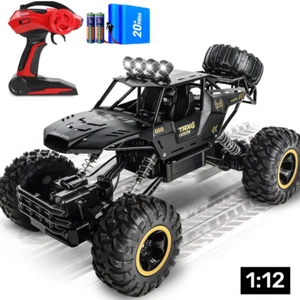 RC Cars 1:12 4WD Large Remote Control Monster Truck 2.4 Ghz Alloy for Kids - Picture 1 of 12