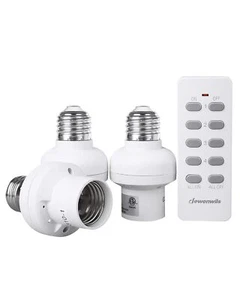 DEWENWILS Remote Control Light Bulb Socket, Wireless 1 + 3 Sockets - Picture 1 of 6