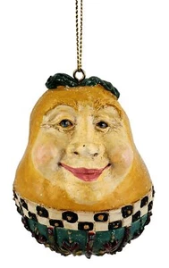 Kathy's Heart & Home NEW Anthropomorphic Pear Ornament Christmas Holiday VTG - Bild 1 von 5