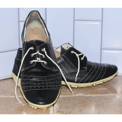 Zapatos deportivos con cordones Walter Genuin de cuero para dama talla 40/9 Foto 1 de 4