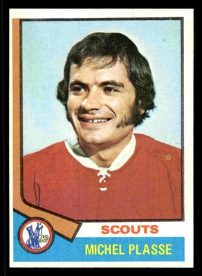 1974-75 Topps Michel Plasse #257 - Kansas City Scouts - NM+ - Image 1 of 2