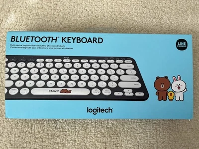 New Logitech K380 x Line Friends BT21 Brown Multi-Device Bluetooth Keyboard - Image 1 of 3