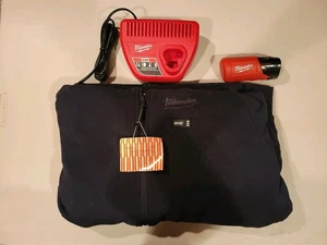 Milwaukee Tools M12 Used Working Battery-Operated Heated Jacket Hoody w/ Charger - Picture 1 of 24