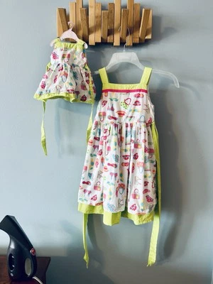Maggie & Zoe Dress For Girl & Doll Size 4T & 18 in Doll Dress Summer Beach - Image 1 of 3